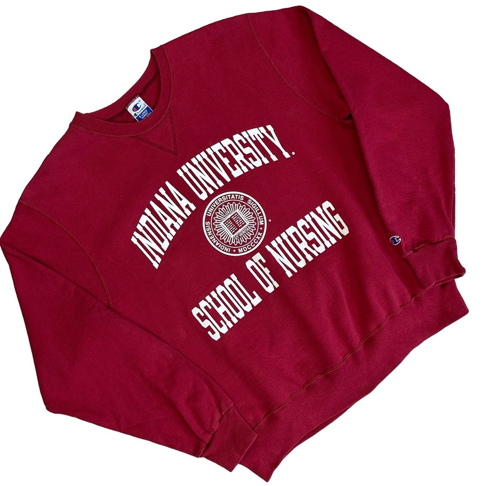 Vtg 90s Champion Idiana University School of Nursing Crewneck Sweatshirt XL
